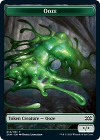 Ooze // Wurm (030) Double-sided Token [Double Masters Tokens] | Fandemonia Ltd