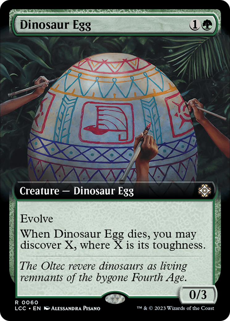 Dinosaur Egg (Extended Art) [The Lost Caverns of Ixalan Commander] | Fandemonia Ltd