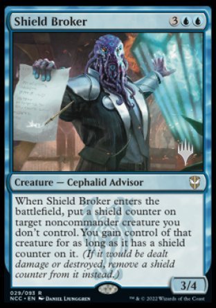 Shield Broker (Promo Pack) [Streets of New Capenna Commander Promos] | Fandemonia Ltd