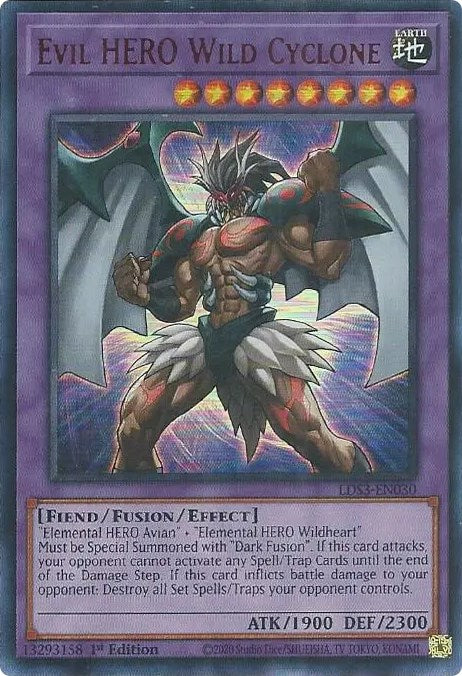 Evil HERO Wild Cyclone (Red) [LDS3-EN030] Ultra Rare | Fandemonia Ltd