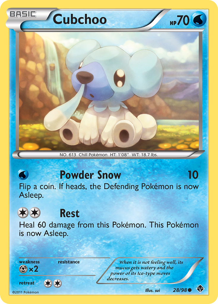 Cubchoo (28/98) [Black & White: Emerging Powers] | Fandemonia Ltd