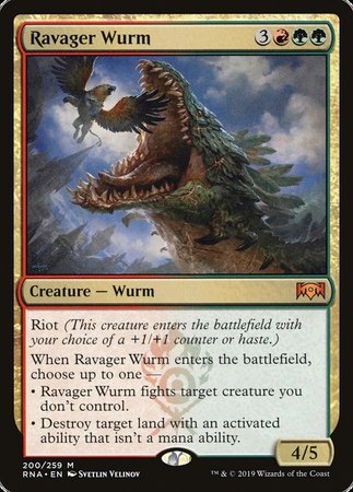 Ravager Wurm [Ravnica Allegiance] | Fandemonia Ltd