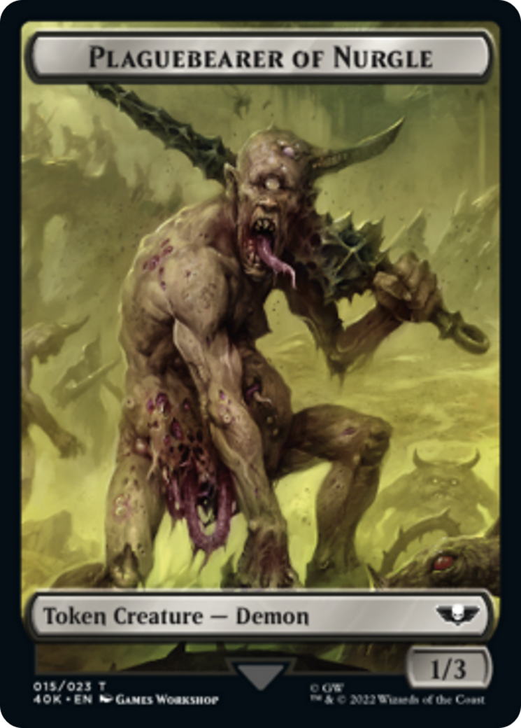 Spawn // Plaguebearer of Nurgle [Universes Beyond: Warhammer 40,000 Tokens] | Fandemonia Ltd