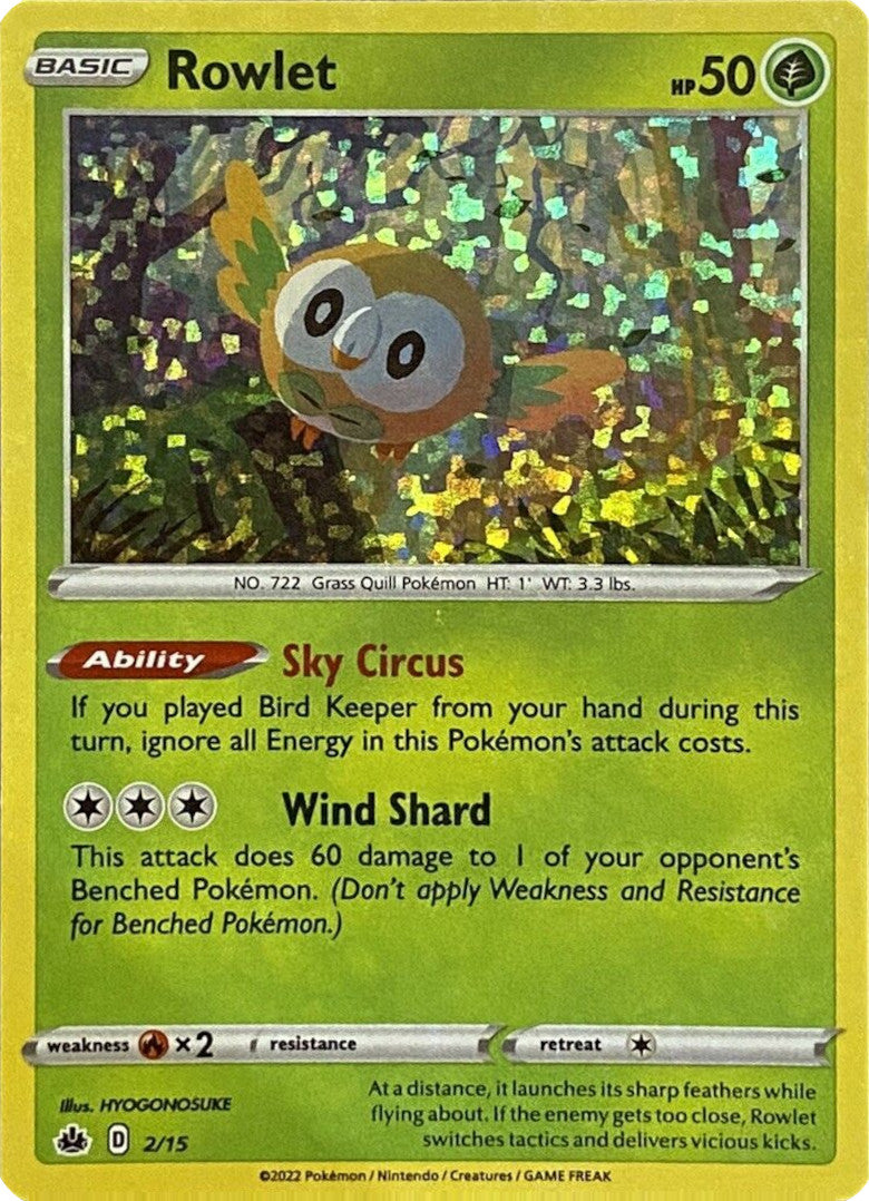 Rowlet (2/15) [McDonald's Promos: Match Battle] | Fandemonia Ltd