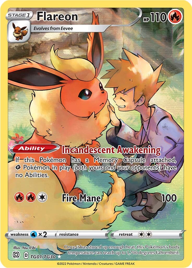 Flareon (TG01/TG30) [Sword & Shield: Brilliant Stars] | Fandemonia Ltd