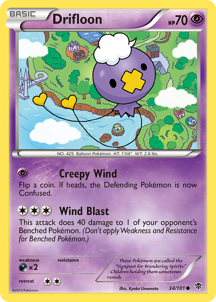 Drifloon (34/101) [Black & White: Plasma Blast] | Fandemonia Ltd