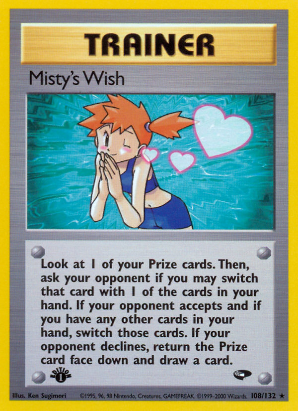 Misty's Wish (108/132) [Gym Challenge 1st Edition] | Fandemonia Ltd