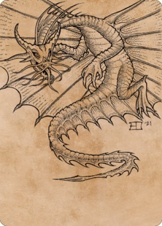 Ancient Gold Dragon Art Card (44) [Commander Legends: Battle for Baldur's Gate Art Series] | Fandemonia Ltd