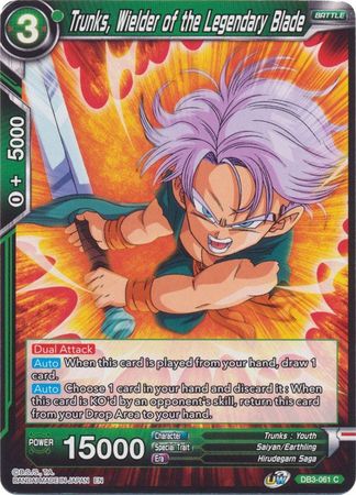 Trunks, Wielder of the Legendary Blade [DB3-061] | Fandemonia Ltd