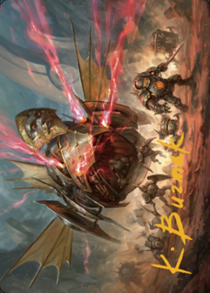 Liberator, Urza's Battlethopter Art Card (Gold-Stamped Signature) [The Brothers' War Art Series] | Fandemonia Ltd