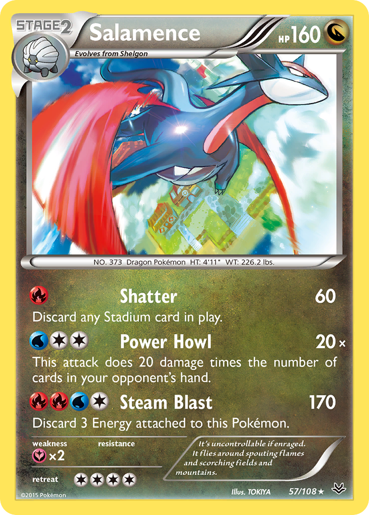 Salamence (57/108) [XY: Roaring Skies] | Fandemonia Ltd