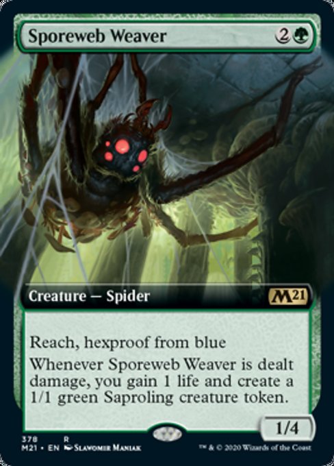 Sporeweb Weaver (Extended Art) [Core Set 2021] | Fandemonia Ltd