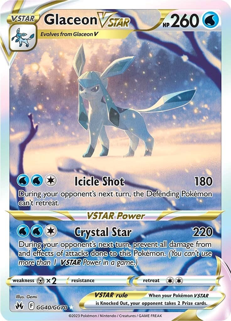 Glaceon VSTAR (GG40/GG70) [Sword & Shield: Crown Zenith] | Fandemonia Ltd