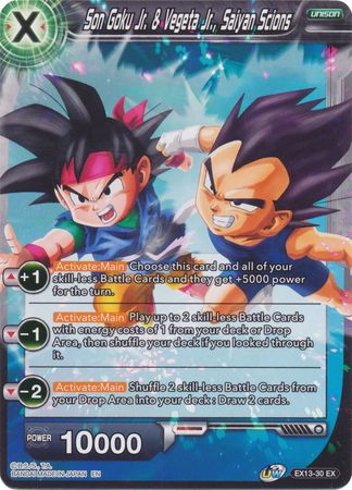 Son Goku Jr. & Vegeta Jr., Saiyan Scions [EX13-30] | Fandemonia Ltd