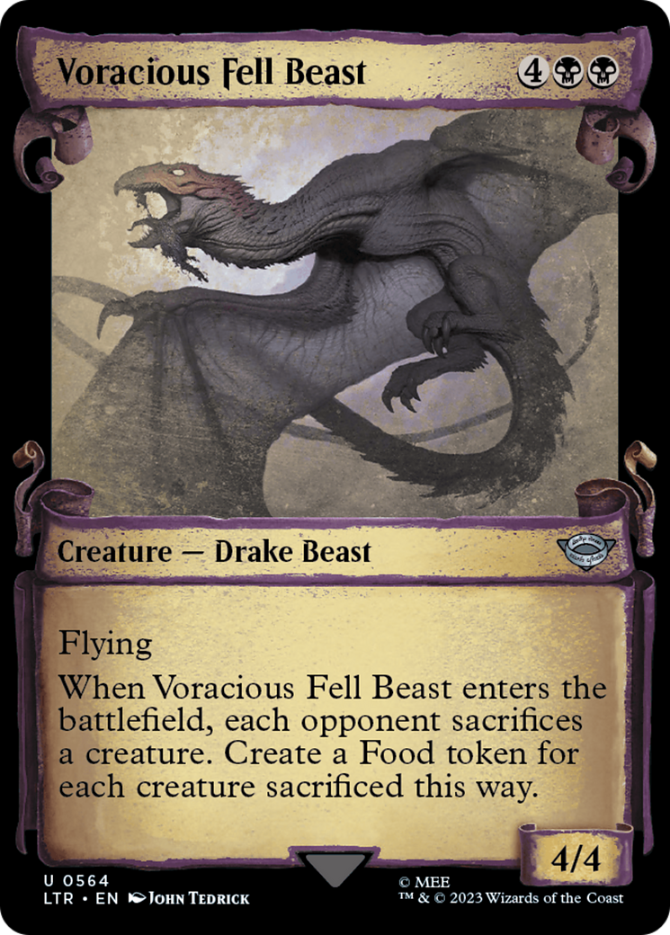 Voracious Fell Beast [The Lord of the Rings: Tales of Middle-Earth Showcase Scrolls] | Fandemonia Ltd