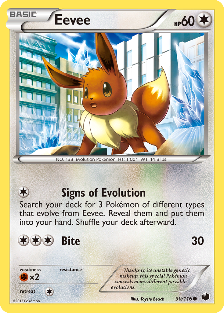 Eevee (90/116) [Black & White: Plasma Freeze] | Fandemonia Ltd