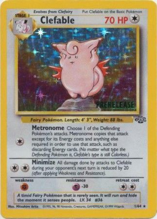 Clefable (1/64) (Prerelease Promo) [Jungle Unlimited] | Fandemonia Ltd