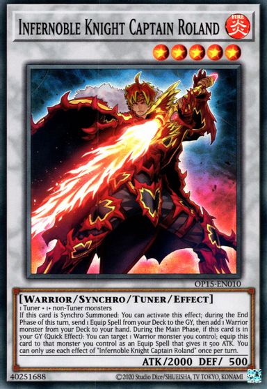 Infernoble Knight Captain Roland [OP15-EN010] Super Rare | Fandemonia Ltd