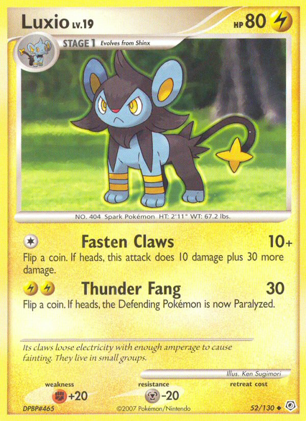 Luxio (52/130) [Diamond & Pearl: Base Set] | Fandemonia Ltd