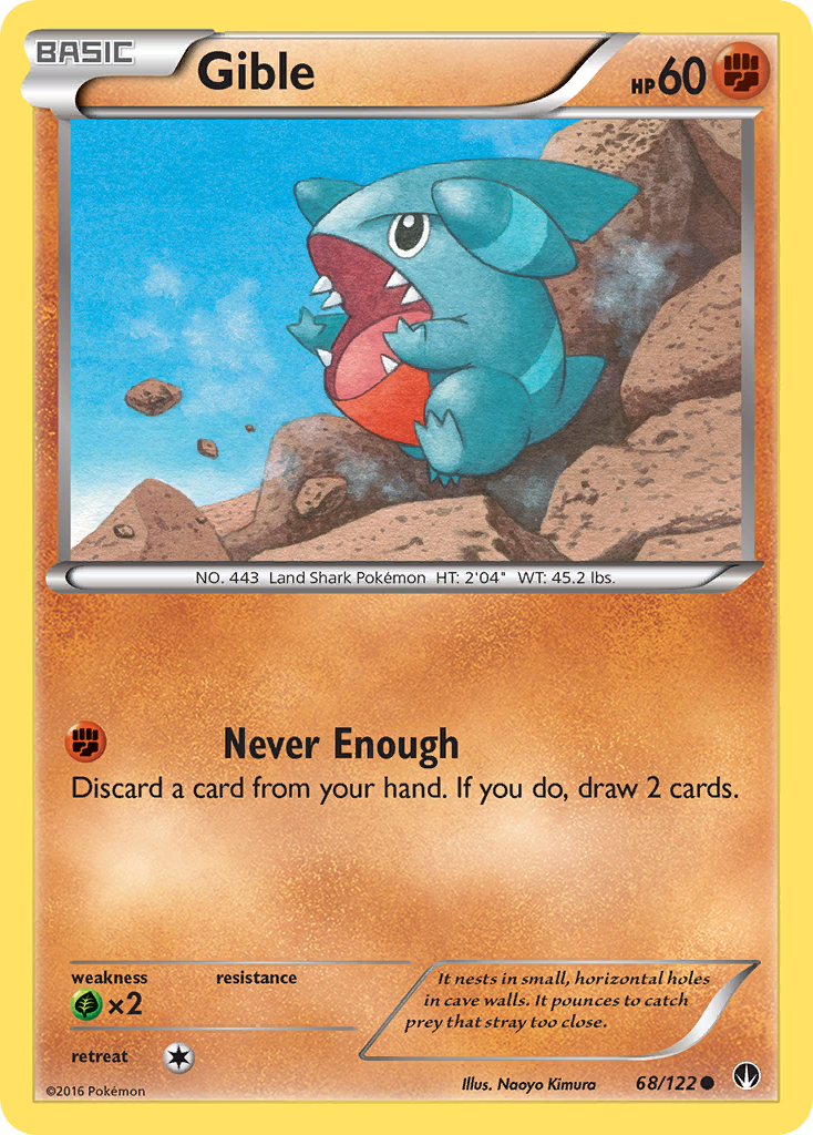 Gible (68/122) [XY: BREAKpoint] | Fandemonia Ltd