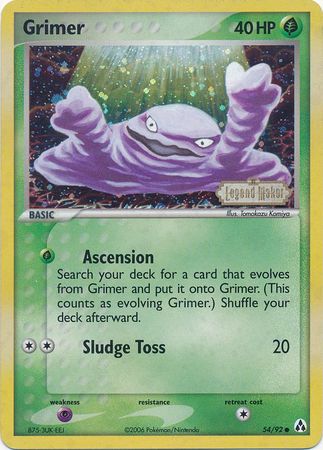 Grimer (54/92) (Stamped) [EX: Legend Maker] | Fandemonia Ltd