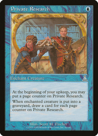 Private Research [Urza's Destiny] | Fandemonia Ltd