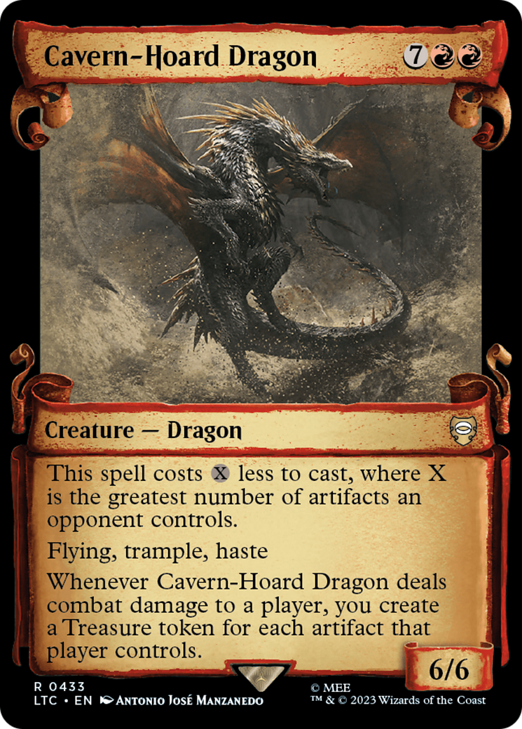 Cavern-Hoard Dragon [The Lord of the Rings: Tales of Middle-Earth Commander Showcase Scrolls] | Fandemonia Ltd