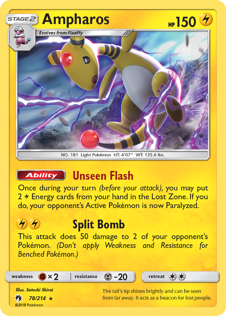 Ampharos (78/214) [Sun & Moon: Lost Thunder] | Fandemonia Ltd