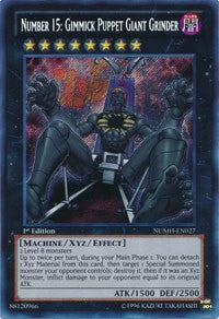 Number 15: Gimmick Puppet Giant Grinder [NUMH-EN027] Secret Rare | Fandemonia Ltd