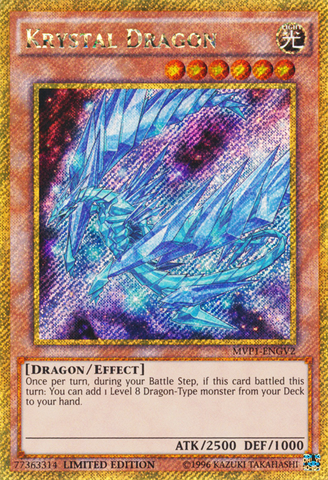 Krystal Dragon [MVP1-ENGV2] Gold Secret Rare | Fandemonia Ltd