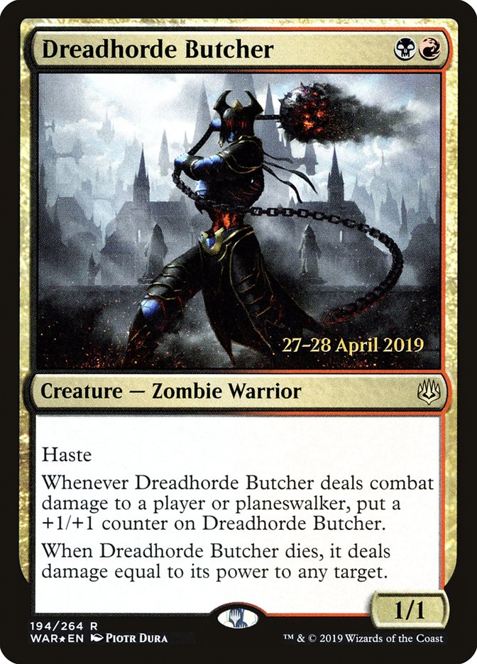 Dreadhorde Butcher  [War of the Spark Prerelease Promos] | Fandemonia Ltd