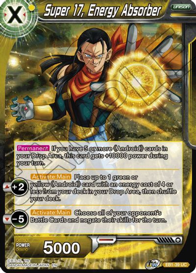 Super 17, Energy Absorber (EB1-039) [Battle Evolution Booster] | Fandemonia Ltd