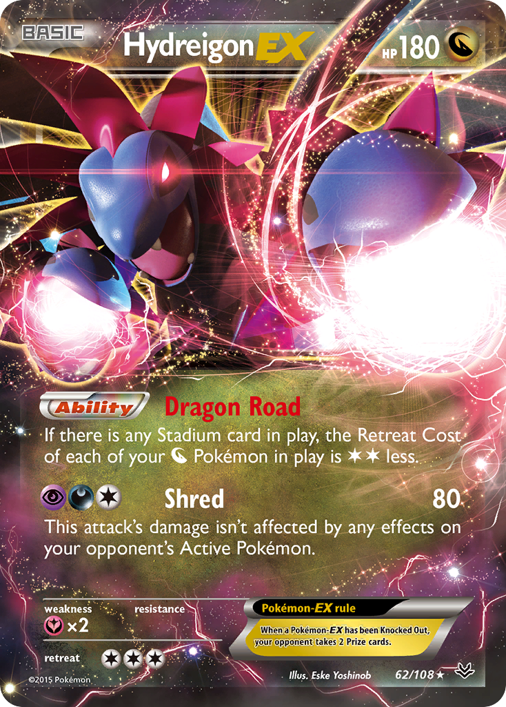 Hydreigon EX (62/108) [XY: Roaring Skies] | Fandemonia Ltd