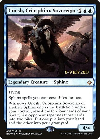 Unesh, Criosphinx Sovereign [Hour of Devastation Promos] | Fandemonia Ltd