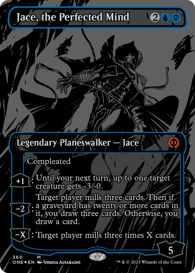 Jace, the Perfected Mind (Oil Slick Raised Foil) [Phyrexia: All Will Be One] | Fandemonia Ltd