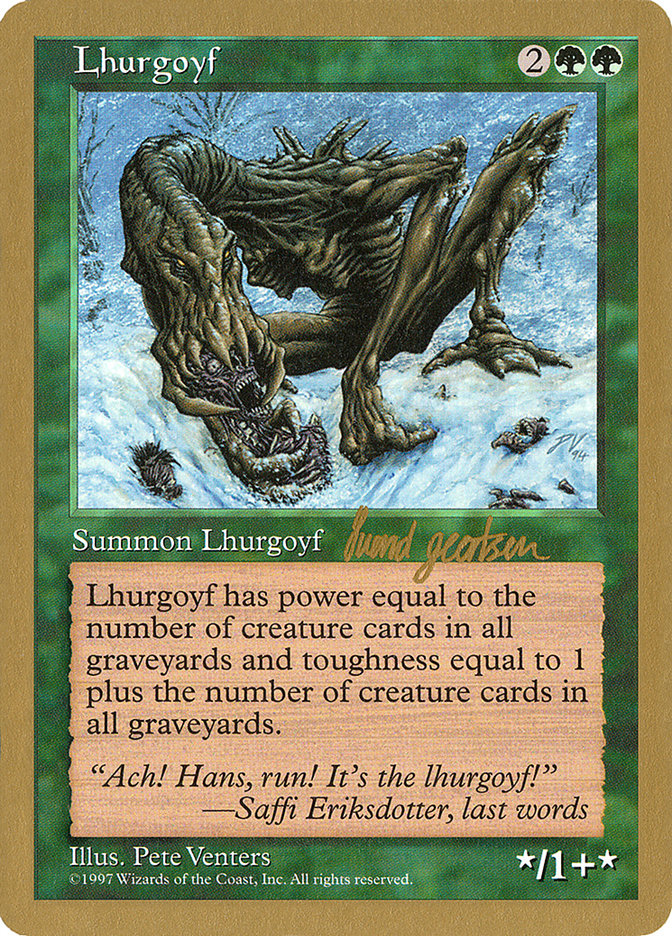 Lhurgoyf (Svend Geertsen) [World Championship Decks 1997] | Fandemonia Ltd