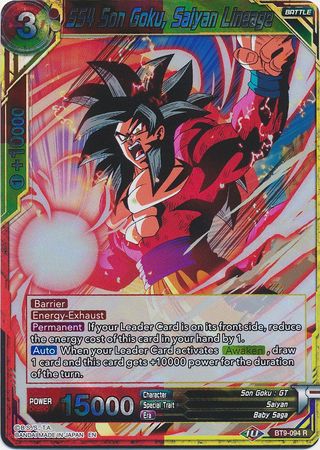 SS4 Son Goku, Saiyan Lineage [BT9-094] | Fandemonia Ltd