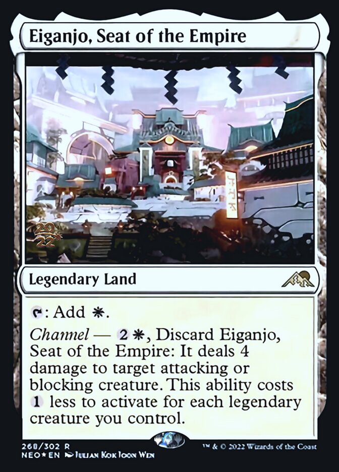 Eiganjo, Seat of the Empire [Kamigawa: Neon Dynasty Prerelease Promos] | Fandemonia Ltd