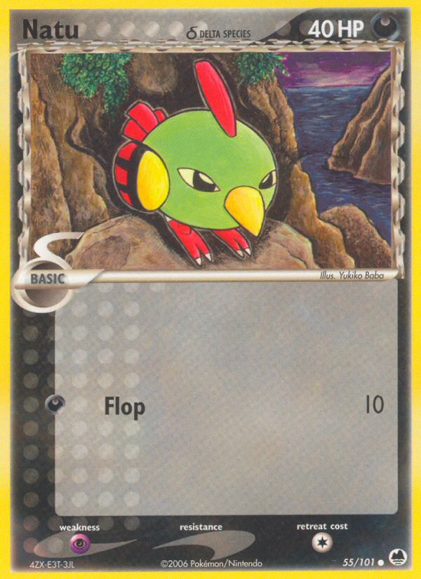 Natu (55/101) (Delta Species) [EX: Dragon Frontiers] | Fandemonia Ltd