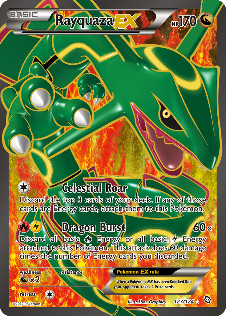 Rayquaza EX (123/124) [Black & White: Dragons Exalted] | Fandemonia Ltd