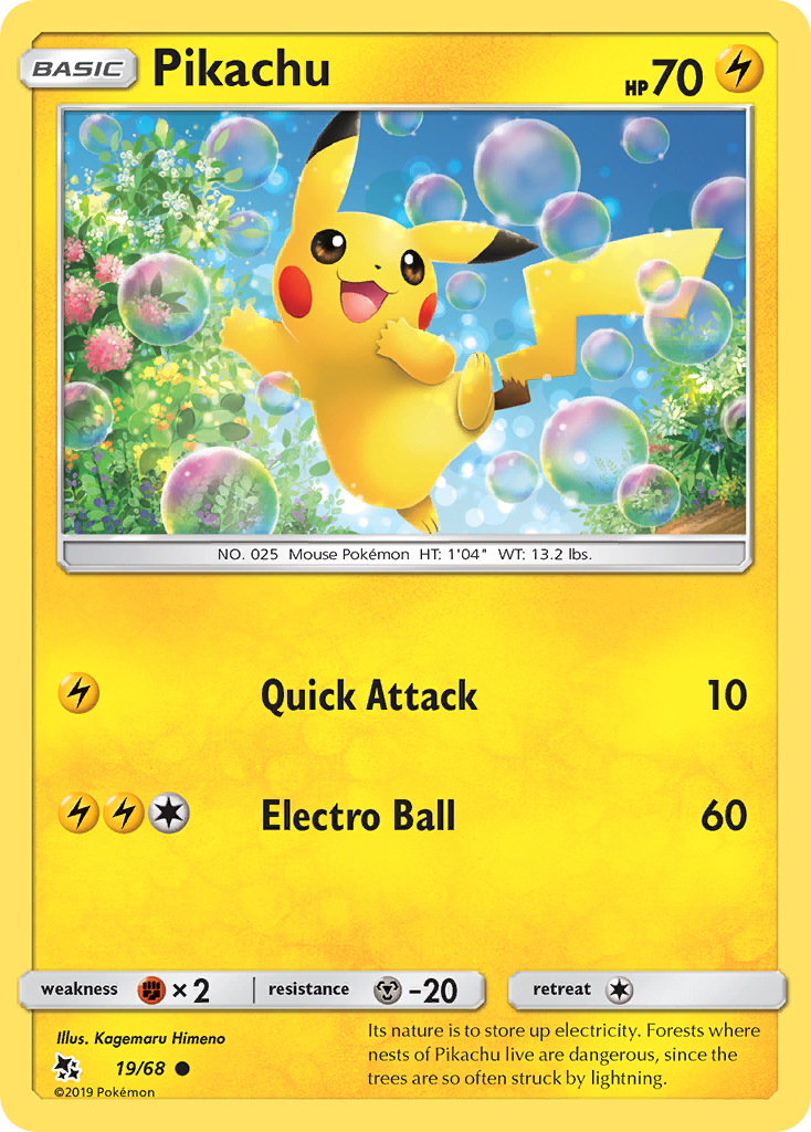 Pikachu (19/68) [Sun & Moon: Hidden Fates] | Fandemonia Ltd