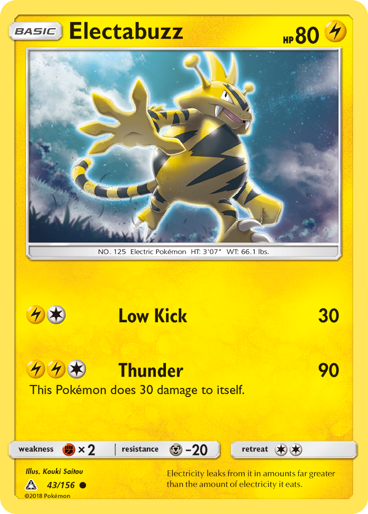 Electabuzz (43/156) [Sun & Moon: Ultra Prism] | Fandemonia Ltd