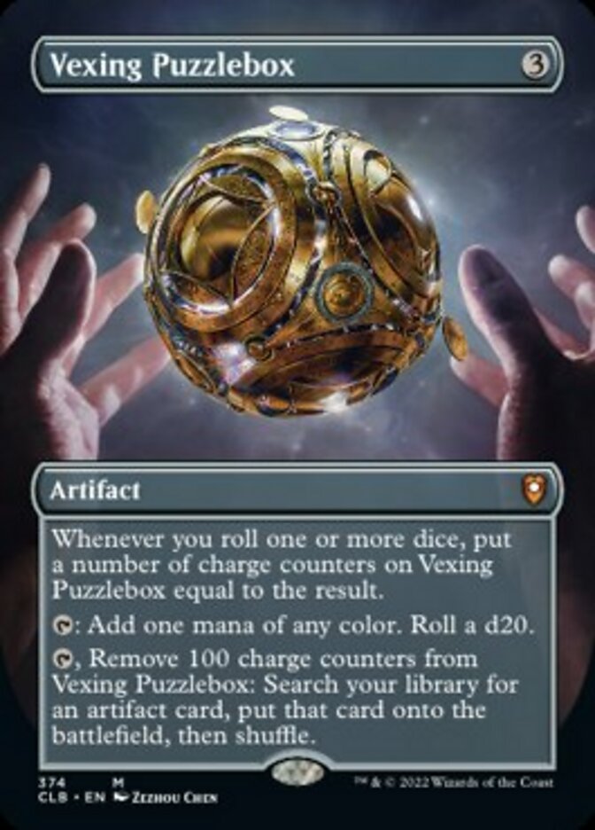 Vexing Puzzlebox (Borderless Alternate Art) [Commander Legends: Battle for Baldur's Gate] | Fandemonia Ltd