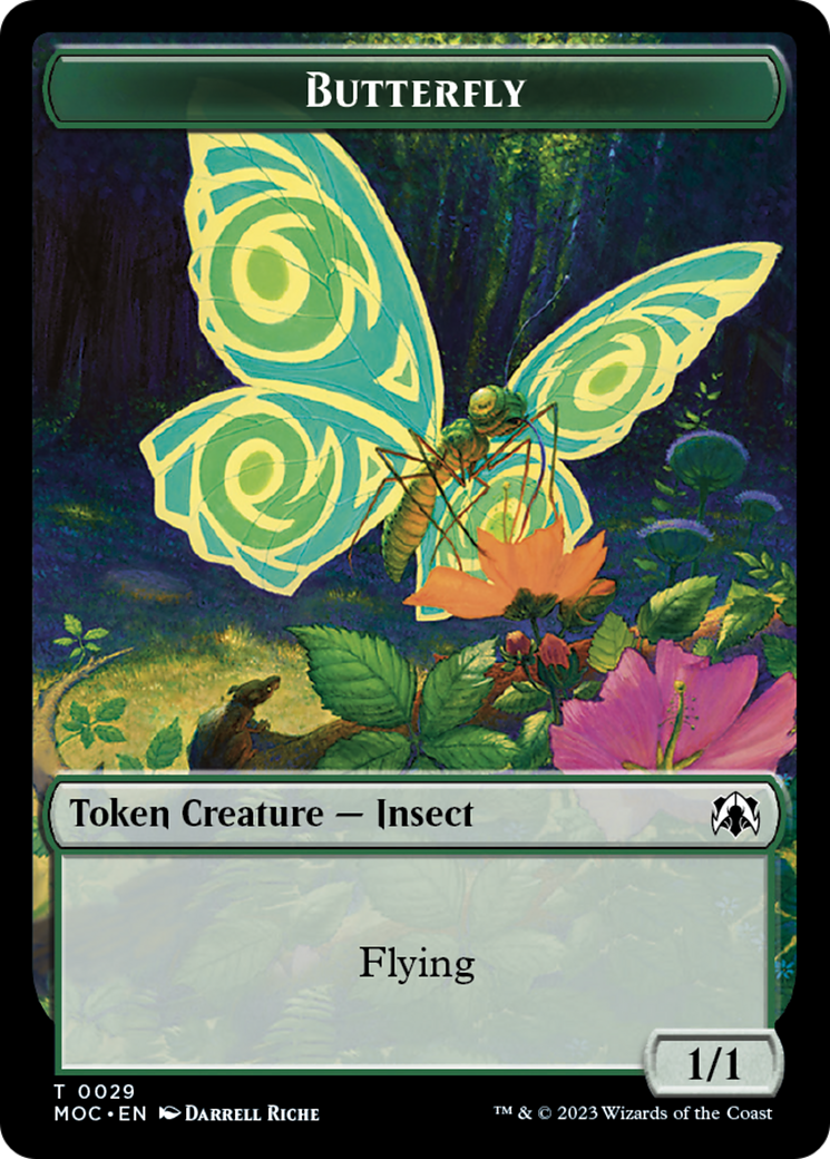 Butterfly // City's Blessing Double-Sided Token [March of the Machine Commander Tokens] | Fandemonia Ltd