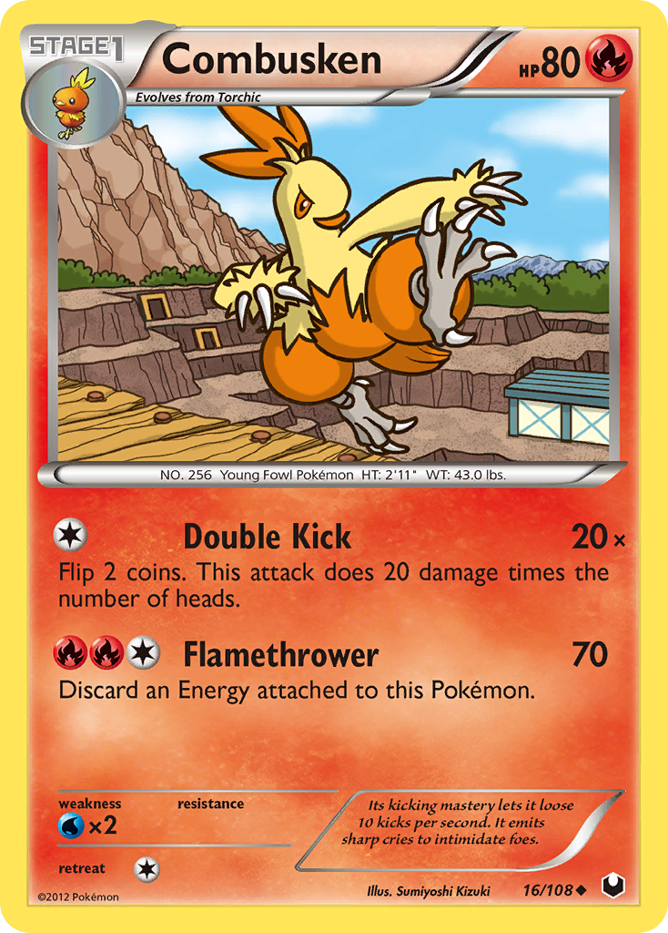 Combusken (16/108) [Black & White: Dark Explorers] | Fandemonia Ltd