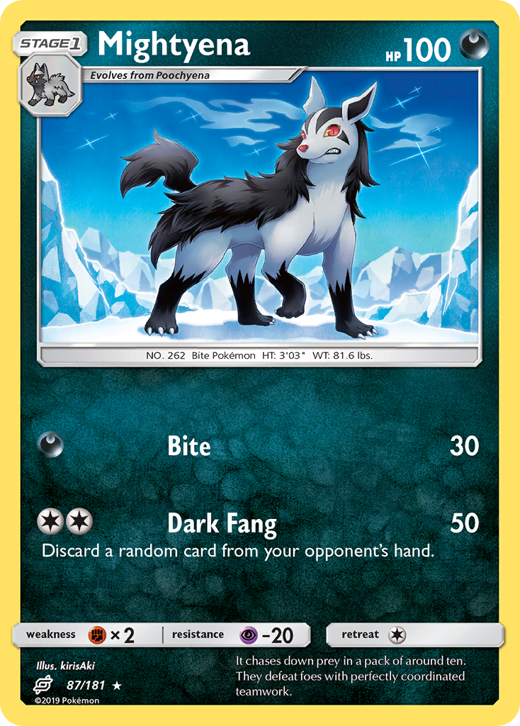 Mightyena (87/181) [Sun & Moon: Team Up] | Fandemonia Ltd