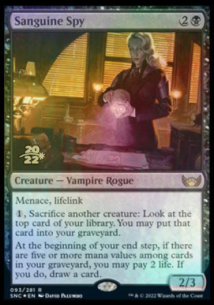 Sanguine Spy [Streets of New Capenna Prerelease Promos] | Fandemonia Ltd