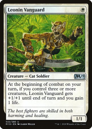 Leonin Vanguard [Core Set 2019] | Fandemonia Ltd