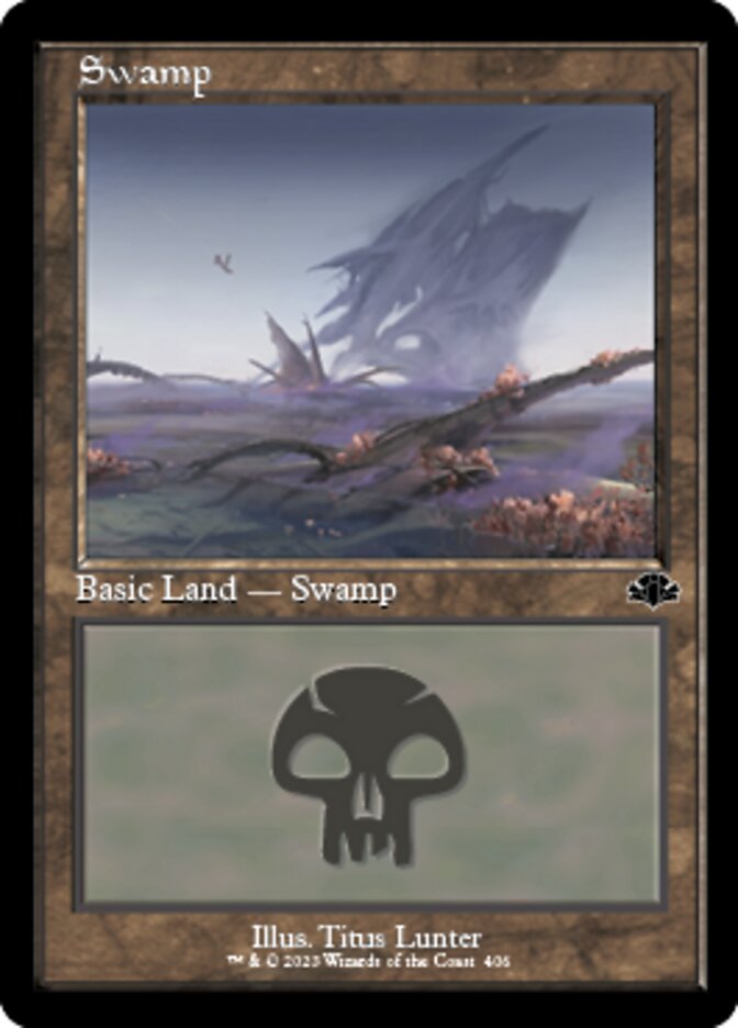 Swamp (406) (Retro) [Dominaria Remastered] | Fandemonia Ltd