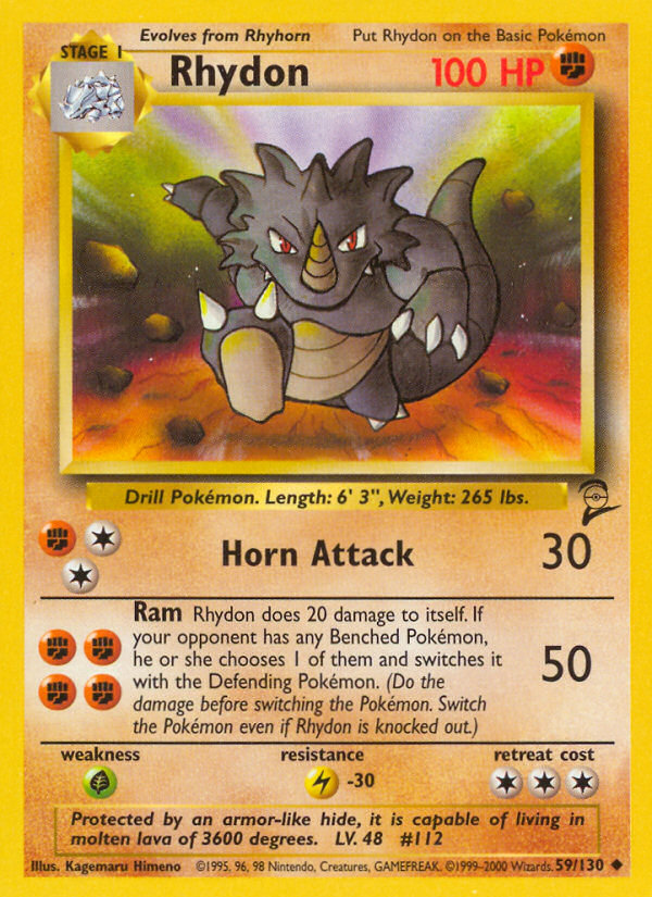 Rhydon (59/130) [Base Set 2] | Fandemonia Ltd